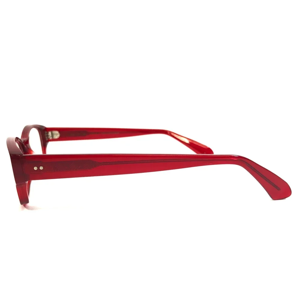 Jean Lafont Eyeglasses Frames INDY 462 Clear Transparent Red Rectangle 51-15-145
